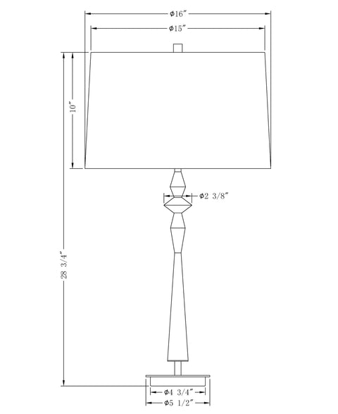 Morrison Column Drum Modern Accent Table Lamp