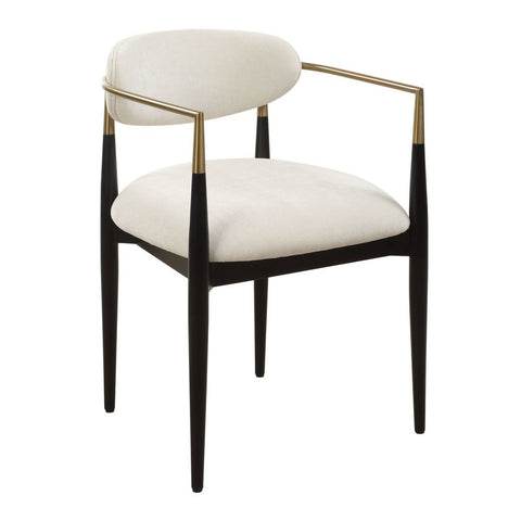 Timeless Minimalist Modern Velvet Dining Armchair