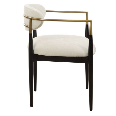 Timeless Minimalist Modern Velvet Dining Armchair