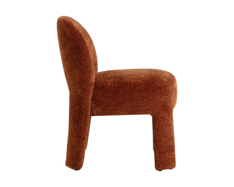 Timeless Minimalist Modern Dome Back Upholstered Dining Side Chair