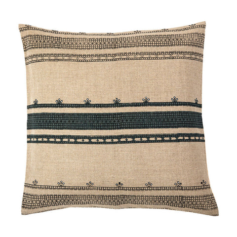 Filling Spaces Artful Traditionalist Bohemian Hand Block Print Accent Pillow - 18 x 18 - 20 x 20 - 22 x 22 - 24 x 24 - 26X 26 - 14 x 20 - 14 x 40 - 18 x 40 - 16 x 50
