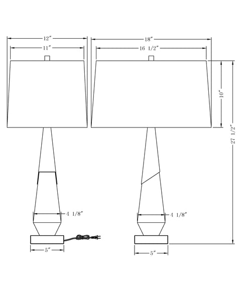 Nathan Modern Oval Accent Table Lamp with Carving