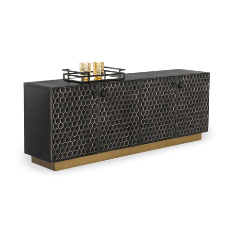 One-of-a-kind Hive Honeycomb Sideboard for Modern Living Spaces