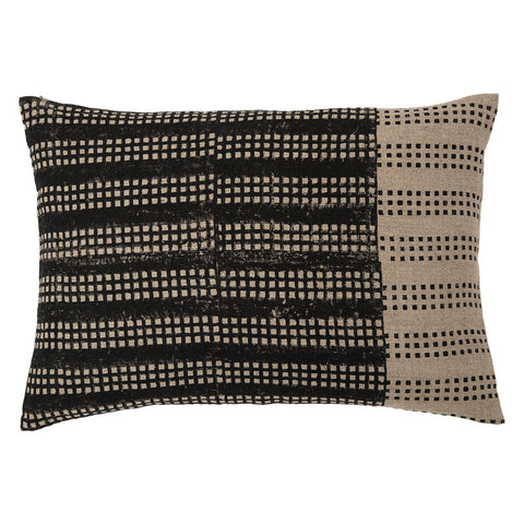 Filling Spaces Artful Traditionalist Hand Block Print Lumbar Pillow - 18 x 18 - 20 x 20 - 22 x 22 - 24 x 24 - 26X 26 - 14 x 20 - 14 x 40 - 18 x 40 - 16 x 50