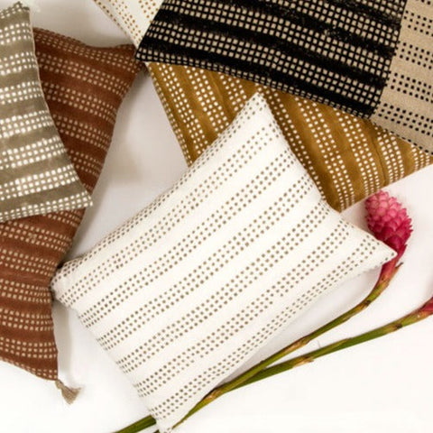 Filling Spaces Artful Traditionalist Organic Lumbar Pillow - 18 x 18 - 20 x 20 - 22 x 22 - 24 x 24 - 26X 26 - 14 x 20 - 14 x 40 - 18 x 40 - 16 x 50