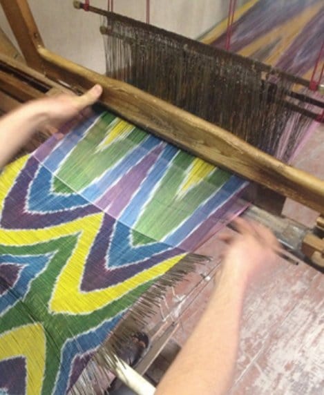 New Gathered 16” Ikat Silk Empire