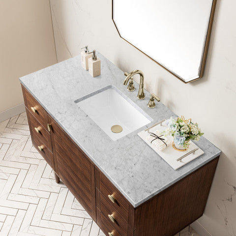 Amberly Mid Century Freestanding Bathroom Vanity with Closed Storage