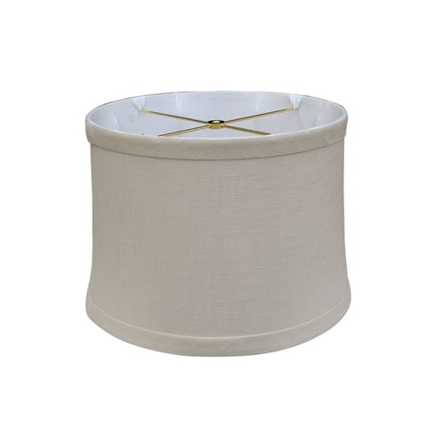 No Hug Basic Drum Fine Linen Lamp Shade - Off White