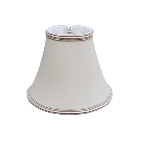 No Hug Bell (Braided Trim) Anna Rayon Lamp Shade - Sand