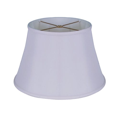 No Hug English Bell Double Lining 100% Pongee Silk Lamp Shade - Egg Shell