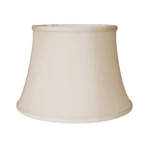 No Hug English Bell Double Lining 100% Pongee Silk Lamp Shade - Sand