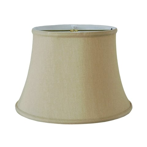 No Hug English Bell Double Lining Anna Rayon Lamp Shade - Coffee
