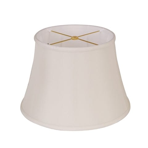 No Hug English Bell Double Lining Anna Rayon Lamp Shade - Off White