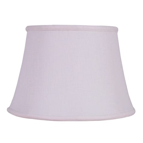 No Hug English Bell Double Lining Fine linen Lamp Shade - White