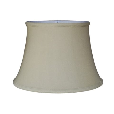 No Hug English Bell Double Lining Linen Lamp Shade - Beige