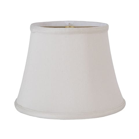 No Hug English Bell Double Lining Supreme satin Lamp Shade - Off White