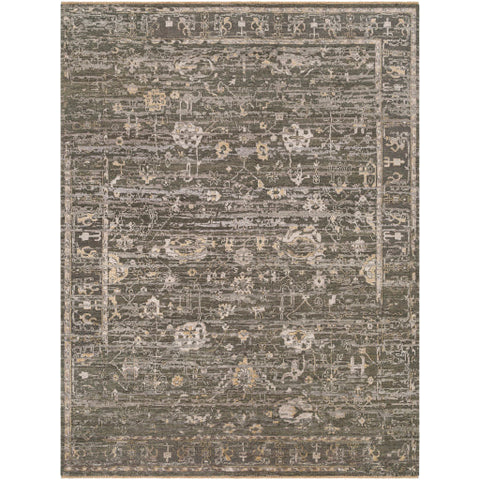 Artful Traditionalist Hand Knotted Floral Area Rug - Rectangle