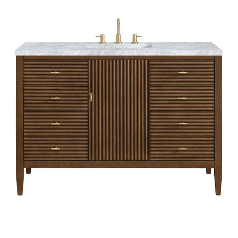 James Martin Furniture Myrrin Mid Century Bathroom Vanity