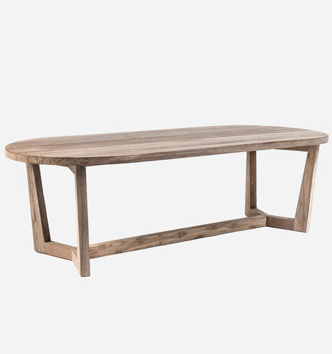 Gommaire Dan Refectory Dining Table with Block Foot Organic Style - 41 W