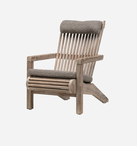 Orso Scandinavian Teak Armchair with Slat Back