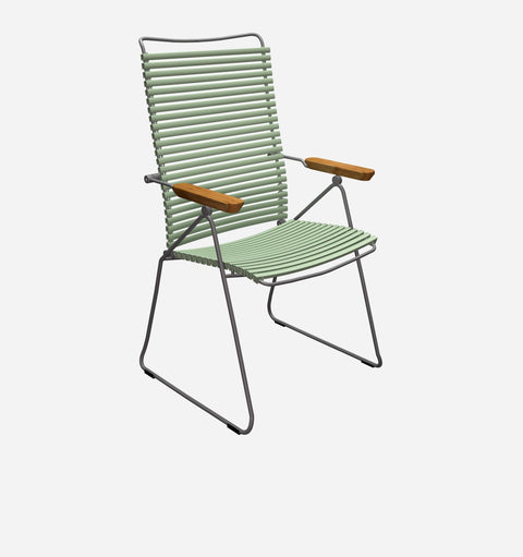 Modern Outdoor Living & Garden Armchair with Fixed Arms