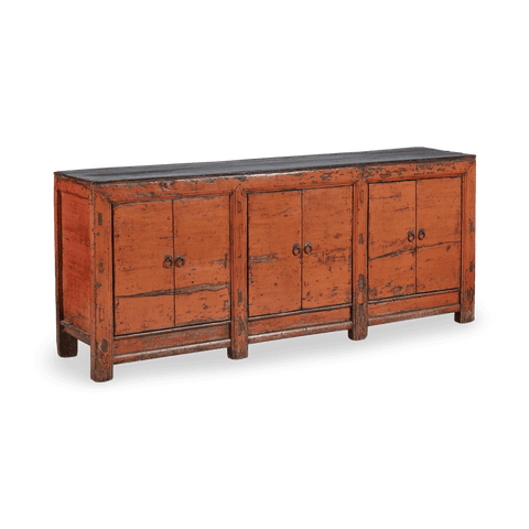 One-of-a-kind Distressed Asian Sideboard Cabinet