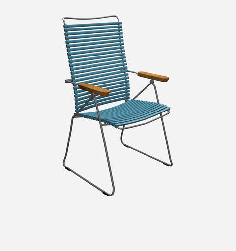 Modern Outdoor Living & Garden Armchair with Fixed Arms