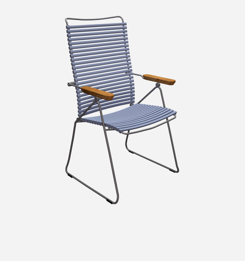 Modern Outdoor Living & Garden Armchair with Fixed Arms
