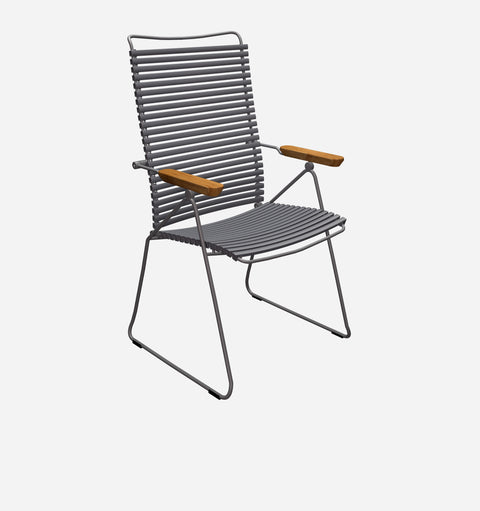 Modern Outdoor Living & Garden Armchair with Fixed Arms
