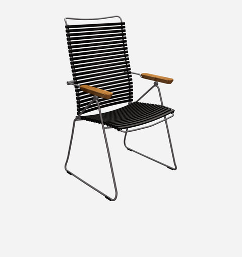 Modern Outdoor Living & Garden Armchair with Fixed Arms