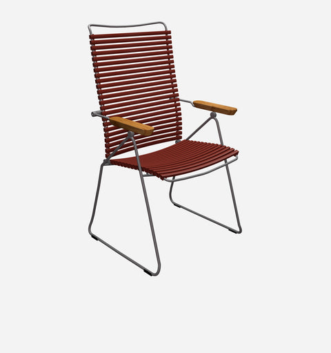 Modern Outdoor Living & Garden Armchair with Fixed Arms