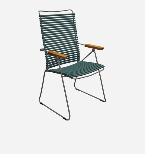 Modern Outdoor Living & Garden Armchair with Fixed Arms