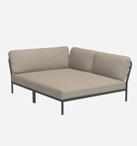Level Minimalist Modern L-Shape Lounger Sofa