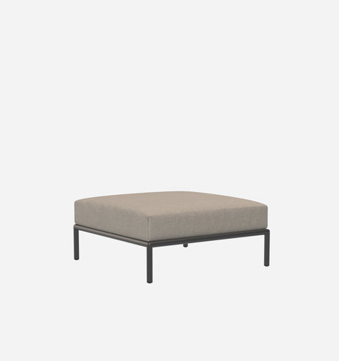 Outdoor Living & Garden Modern Pouf Ottoman with Cylinder Leg