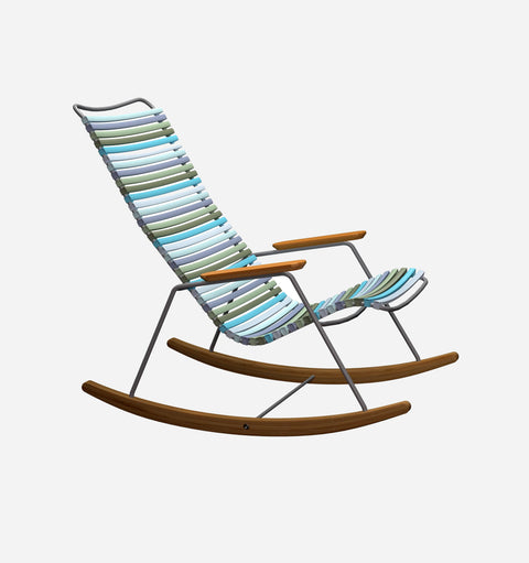 Modern Outdoor Living & Garden Slat Back Rocking Chair