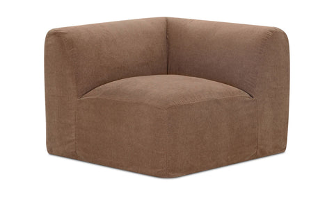 Isla Contemporary Modular Lounge Chair with Barrel Back