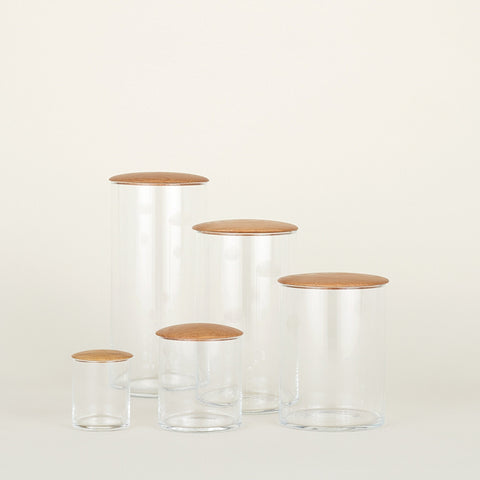 SIMPLE STORAGE CONTAINERS - OAK