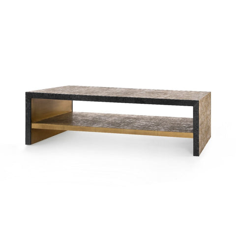 Odeon Timeless Minimalist Bronze Modern Rectangle Coffee Table