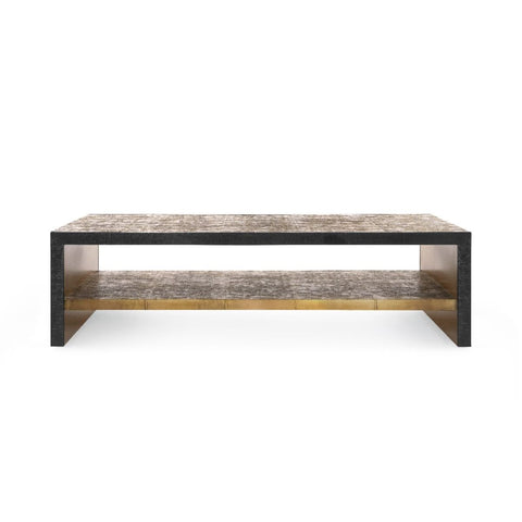 Odeon Timeless Minimalist Bronze Modern Rectangle Coffee Table