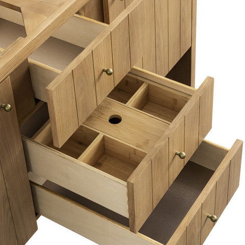 Hudson Modern Double Equal Bowl Bathroom Vanity