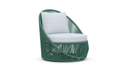 Outdoor Living & Garden Modern Armless Club Lounge Chair