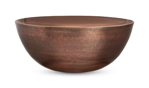 Conga Monolithic Drum Coffee Table with Curved Design