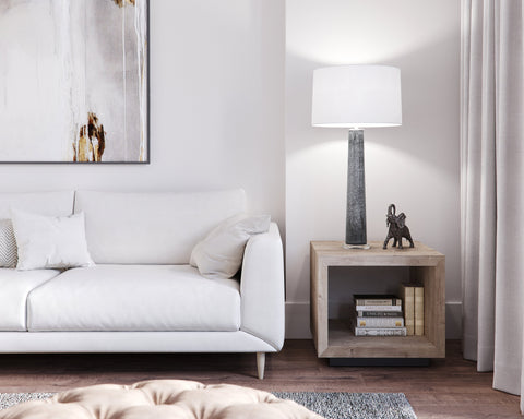 Othello Column Handcrafted Elegant Table Lamp