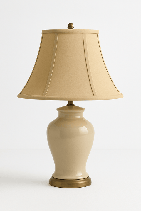 Out Scallop Bell Anna Rayon Lamp Shade - Coffee