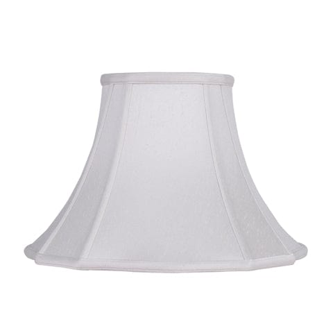 Out Scallop Bell Supreme Satin Lamp Shade - Natural White
