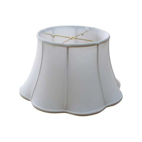 Out Scallop floor lamp shade Anna Rayon Lamp Shade - Off White