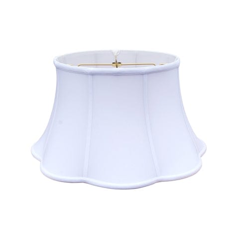 Out Scallop floor lamp shade Anna Rayon Lamp Shade - White