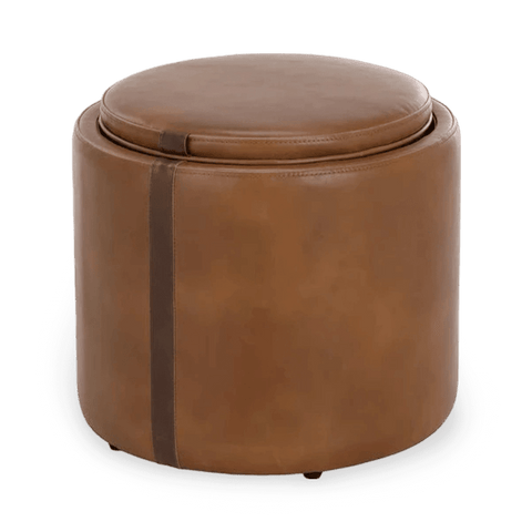 Mid Century Space Saving Storage Ottoman with Removable Cushions