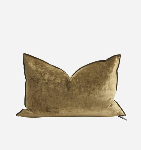 Monochromatic Modern Velvet Accent Pillow with Removable Cover