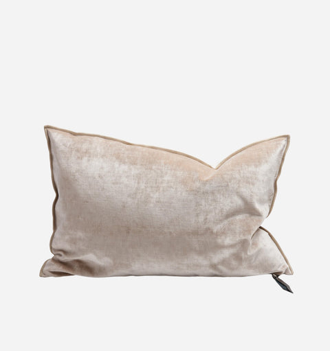Monochromatic Modern Velvet Accent Pillow with Removable Cover